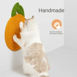 TailTrend Haustierspielzeug-Robustes Kratzbrett in Mandarine für spielerische Entspannung und gesunde Krallen