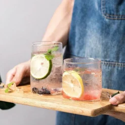 Tom Küche & Esszimmer-Robustes Trinkgeschirr-Set aus Glas – Tassen für Kaffee, Tee, Saft, Cocktails und Whisky