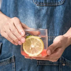 Tom Küche & Esszimmer-Robustes Trinkgeschirr-Set aus Glas – Tassen für Kaffee, Tee, Saft, Cocktails und Whisky