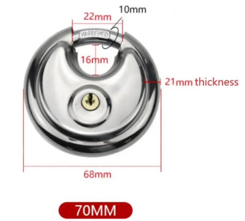 Trail u0026 Beyond Camping Im Freien|Outdoor & Garten-Robustes Vorhängeschloss aus Edelstahl – Sicheres Rundschloss