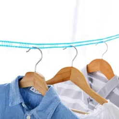 Tranquil Waters Badezimmer-Robustes, winddichtes Wäscheleinen-Trockenseil – rutschfeste Outdoor-Leine