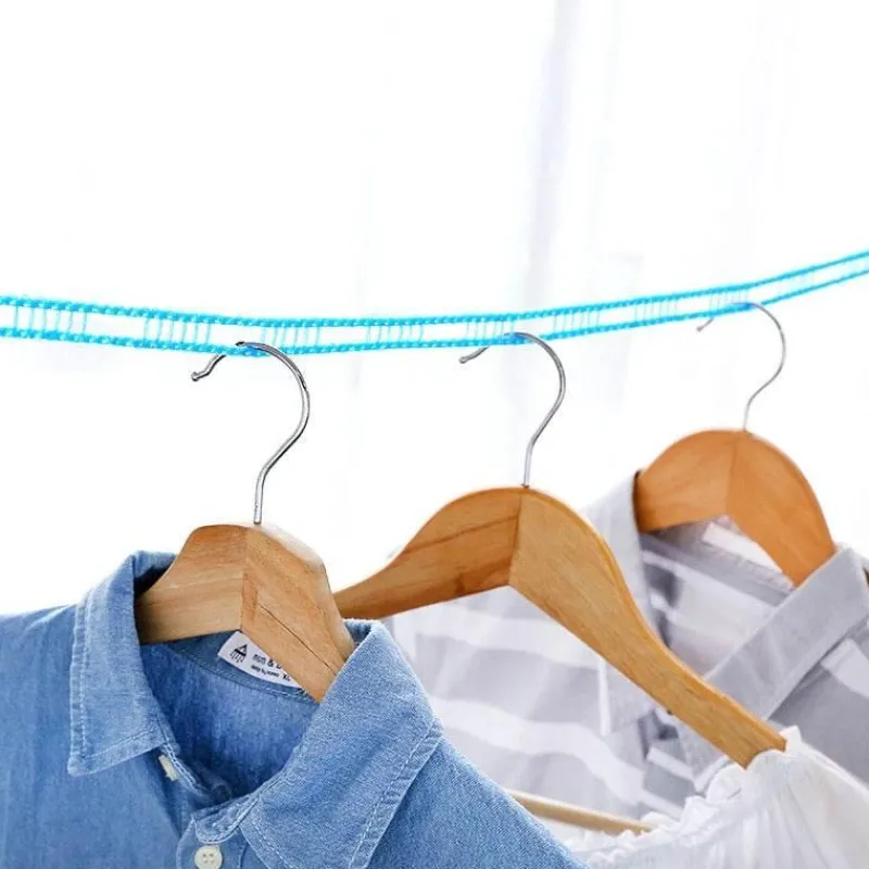 Tranquil Waters Badezimmer-Robustes, winddichtes Wäscheleinen-Trockenseil – rutschfeste Outdoor-Leine