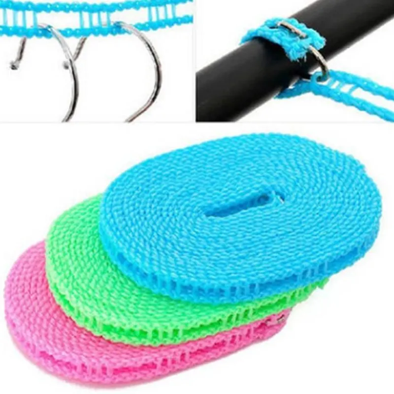 Tranquil Waters Badezimmer-Robustes, winddichtes Wäscheleinen-Trockenseil – rutschfeste Outdoor-Leine