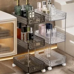 The Blissful Bath Badezimmer-Rollendes Badezimmer-Aufbewahrungsregal – Mobiler Organizer auf Rädern