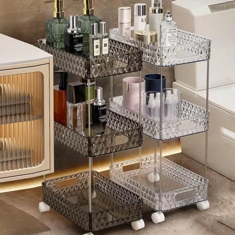 The Blissful Bath Badezimmer-Rollendes Badezimmer-Aufbewahrungsregal – Mobiler Organizer auf Rädern