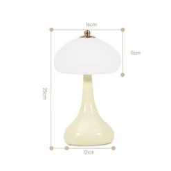 The Light Loft Beleuchtung-Romantische cremefarbene Tischlampe – elegantes Beleuchtungsdekor für Zuhause