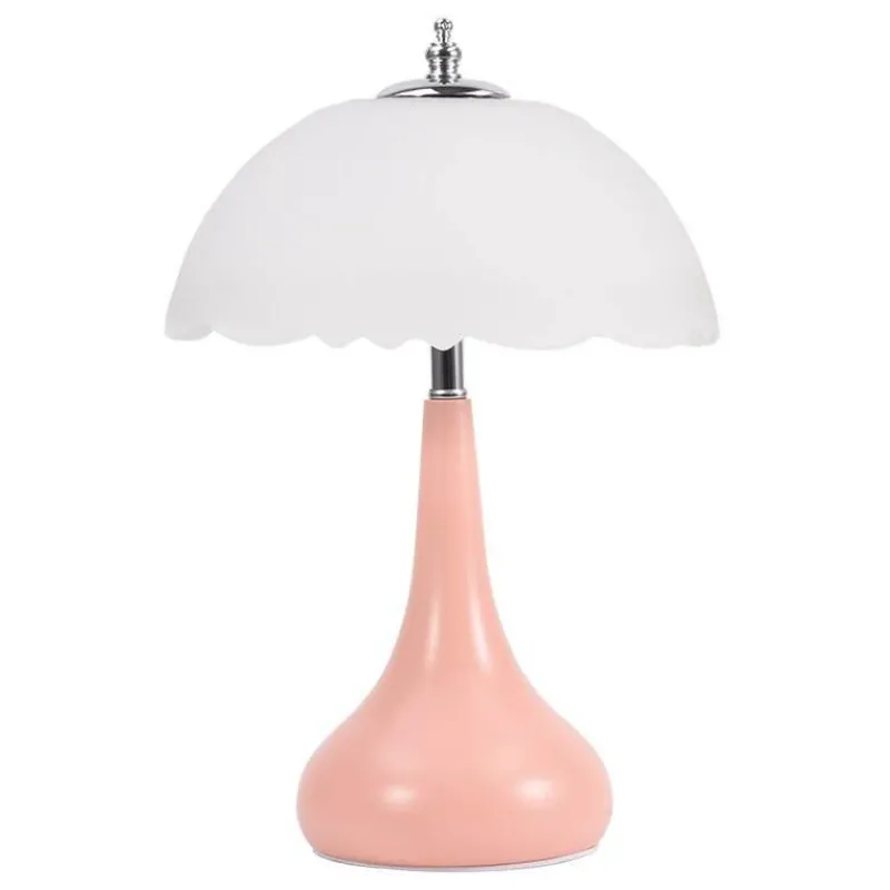 The Light Loft Beleuchtung-Romantische cremefarbene Tischlampe – elegantes Beleuchtungsdekor für Zuhause