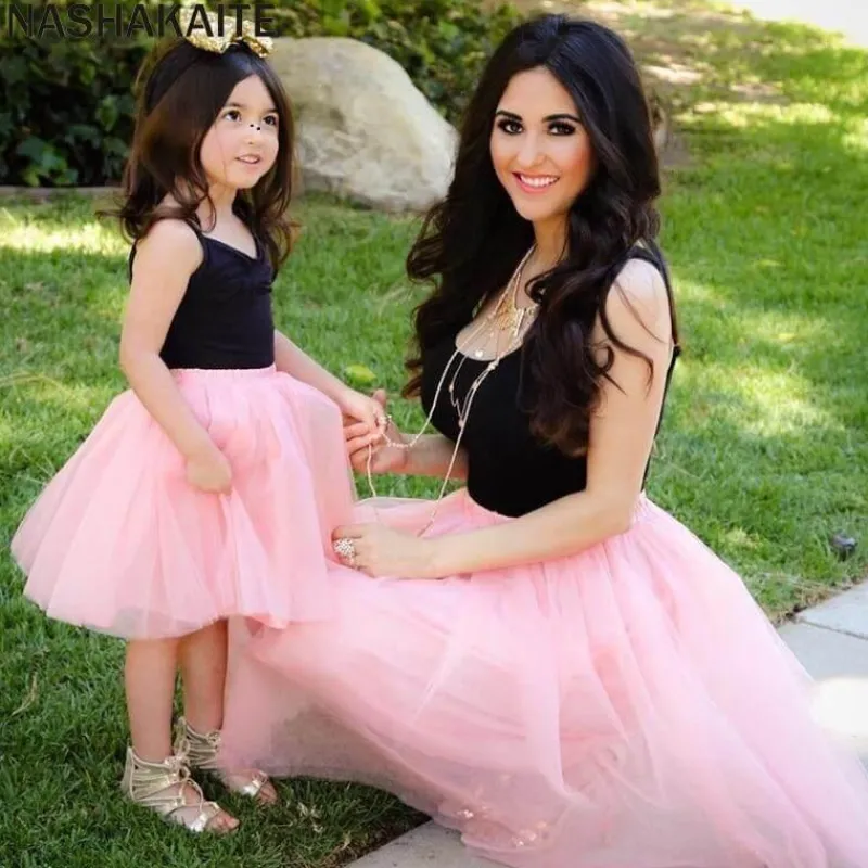 The Decor Haven Babykleidung|Babykleidung-Rosa Prinzessinnenkleid für Mutter und Tochter – Passendes Familienoutfit