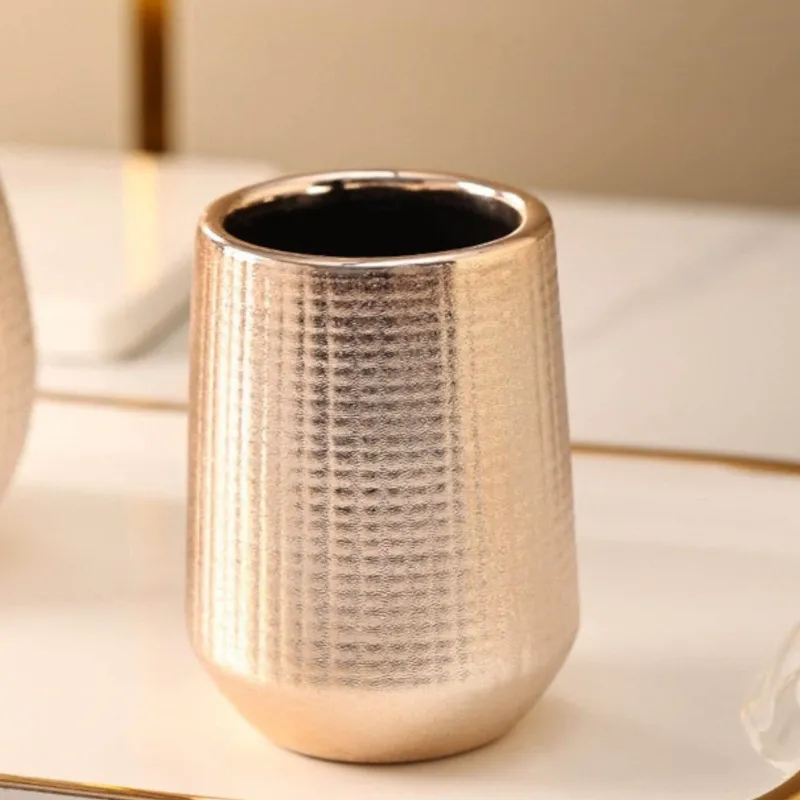 The Bath Nook Badezimmer-Rose Gold Bathroom Accessories Set - Elegant Decor Collection