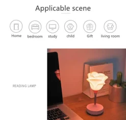 The Decor Haven Beleuchtung-Rosenblumen-Nachtlicht - Romantisches Wohndekor