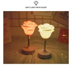 The Decor Haven Beleuchtung-Rosenblumen-Nachtlicht - Romantisches Wohndekor