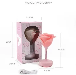 The Decor Haven Beleuchtung-Rosenblumen-Nachtlicht - Romantisches Wohndekor