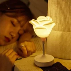 The Decor Haven Beleuchtung-Rosenblumen-Nachtlicht - Romantisches Wohndekor