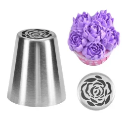 Tom Küche & Esszimmer-Rosen-Spritztüllen-Set zum Dekorieren von Weihnachtsgebäck – ideal für festliche Leckereien