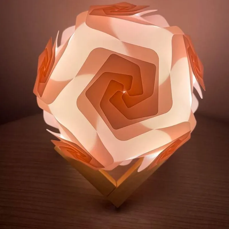 Bright Accents Beleuchtung-Rosen-Windmühlenlampe – Dekoratives LED-Nachtlicht