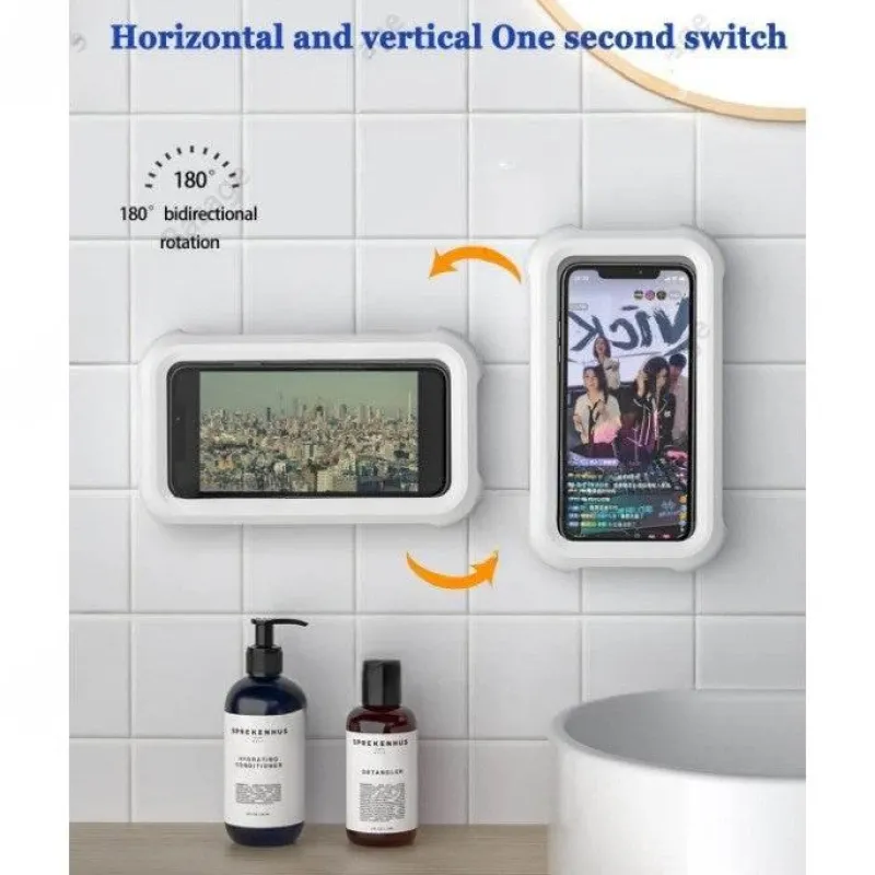 The Blissful Bath Badezimmer-Rotatable Waterproof Shower Phone Holder - Bathroom Accessory