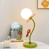 Bright Accents Beleuchtung-Rote Blumenlampe - Dekorative florale Schreibtischlampe