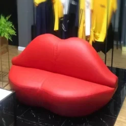 Cozy Living Wohndeko|Möbel-Rotes Doppelsitzer-Sofa – Stilvolles Loveseat-Möbel