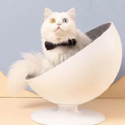 Decor Haustierzubehör|Haustierbetten-Rotierende Katzenhängematte – Interaktives Loungebett für Haustiere