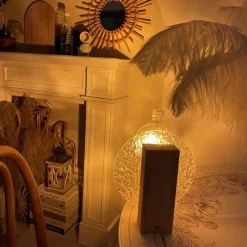 Bright Accents Beleuchtung-Rotierende Wasserwellen-Nachtlampe – Beruhigendes LED-Stimmungslicht