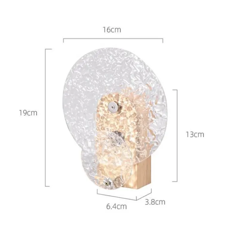 Bright Accents Beleuchtung-Rotierende Wasserwellen-Nachtlampe – Beruhigendes LED-Stimmungslicht