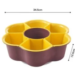 The Culinary Kit Küche & Esszimmer-Rotierender Abtropfkorb Snacktablett