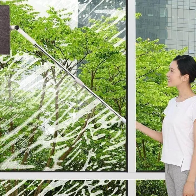 Tranquil Waters Badezimmer-Rotierender Fensterwischer – Werkzeug mit großer Reichweite für einfaches Reinigen