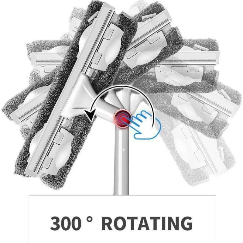 Tranquil Waters Badezimmer-Rotierender Fensterwischer – Werkzeug mit großer Reichweite für einfaches Reinigen