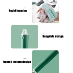 The Cozy Mug Küche & Esszimmer-Rotierender Flaschenglasreiniger mit langem Griff