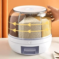 Space Savvy Küche & Esszimmer-Rotierender Futterspender zur Getreideorganisation