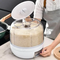 Space Savvy Küche & Esszimmer-Rotierender Futterspender zur Getreideorganisation