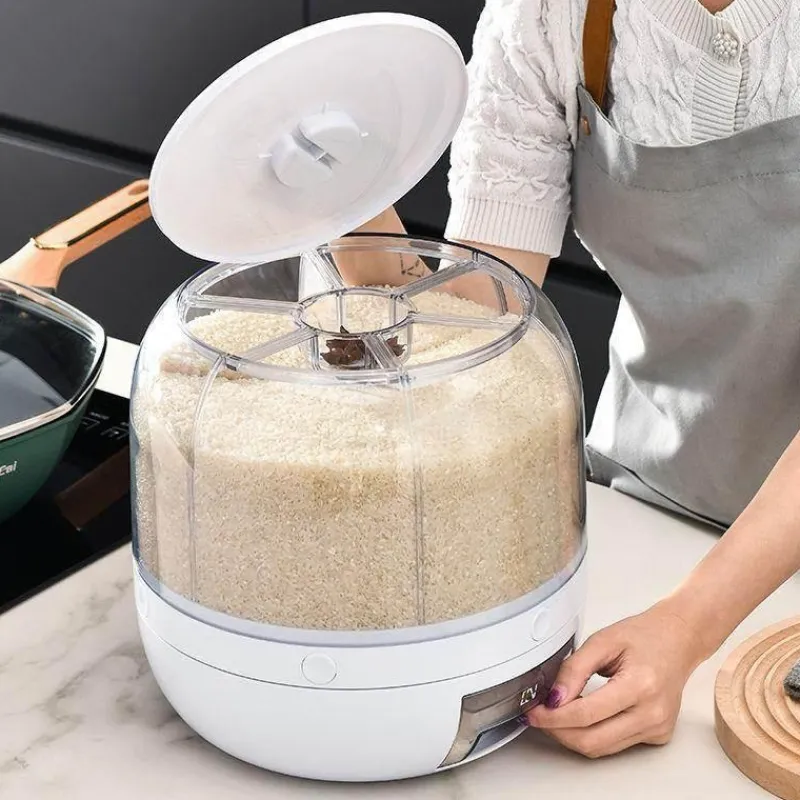 Space Savvy Küche & Esszimmer-Rotierender Futterspender zur Getreideorganisation