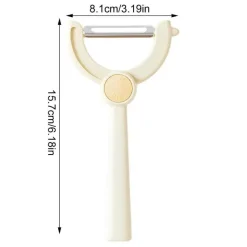The Culinary Kit Küche & Esszimmer-Rotierender Gemüse- und Obstschäler – einfach zu verwendendes Küchenwerkzeug