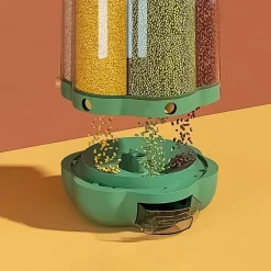 Space Savvy Küche & Esszimmer-Rotierender Getreidevorratsspender - 6-Fach-Organizer für die Speisekammer