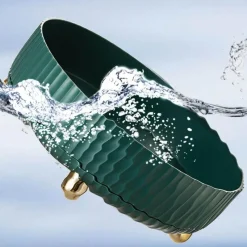 The Decor Haven Küche & Esszimmer-Rotierendes Gewürzregal – 360-Grad-Küchen-Organizer