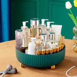 The Decor Haven Küche & Esszimmer-Rotierendes Gewürzregal – 360-Grad-Küchen-Organizer