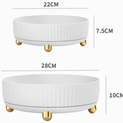 The Decor Haven Küche & Esszimmer-Rotierendes Gewürzregal – 360-Grad-Küchen-Organizer