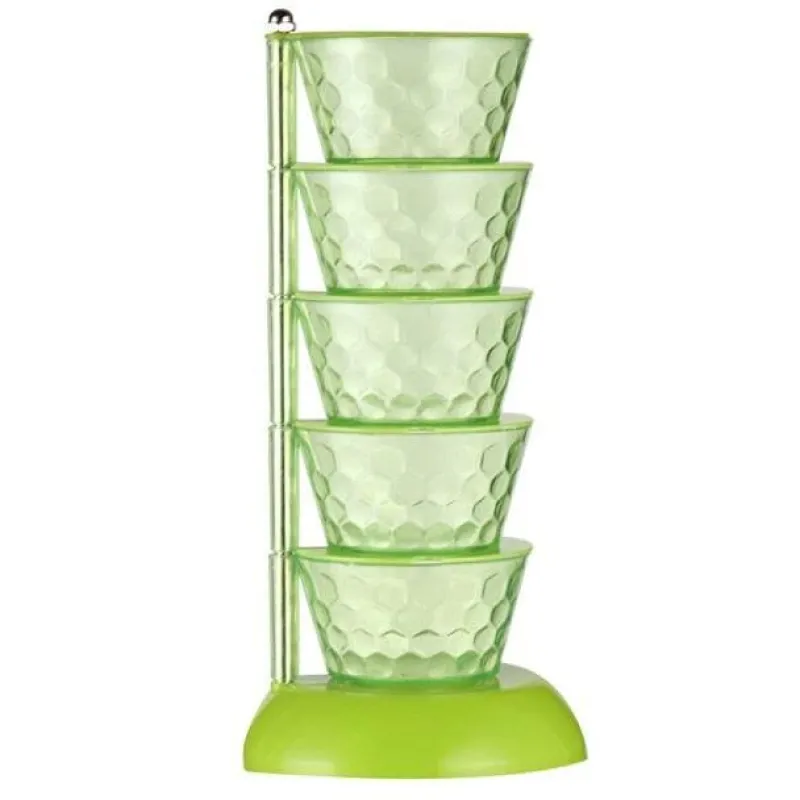 Space Savvy Küche & Esszimmer-Rotierendes Gewürzregal – Mehrschichtiger Gewürz-Organizer