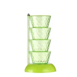 Space Savvy Küche & Esszimmer-Rotierendes Gewürzregal – Mehrschichtiger Gewürz-Organizer