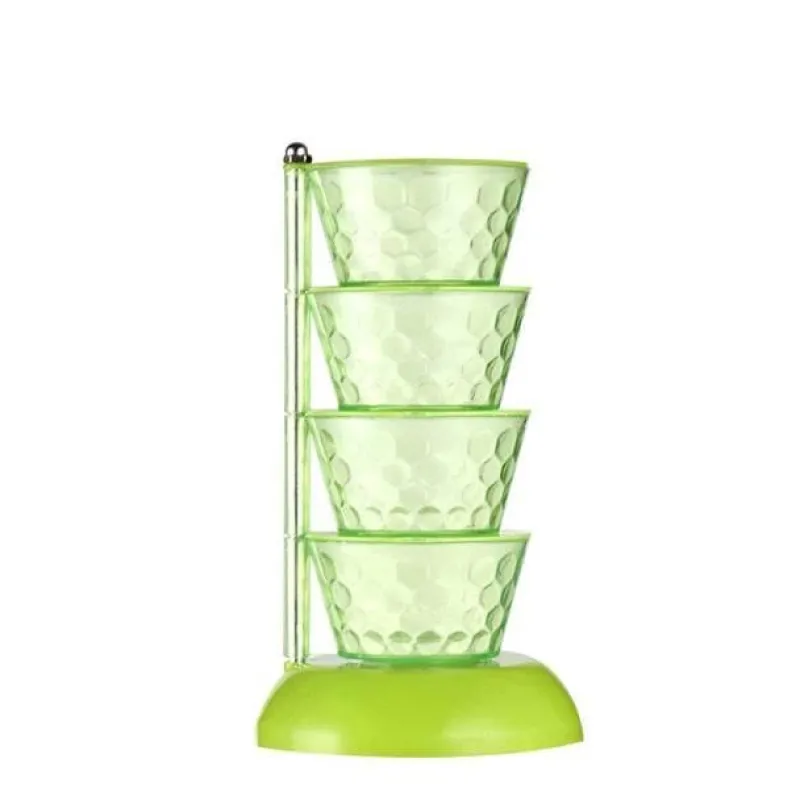 Space Savvy Küche & Esszimmer-Rotierendes Gewürzregal – Mehrschichtiger Gewürz-Organizer