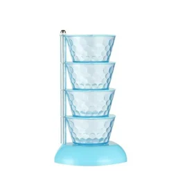 Space Savvy Küche & Esszimmer-Rotierendes Gewürzregal – Mehrschichtiger Gewürz-Organizer