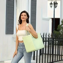 BagAura Taschen & Geldbörsen-Rubber Beach Tote Bag – Extra große Strandtasche aus Silikon für Damen