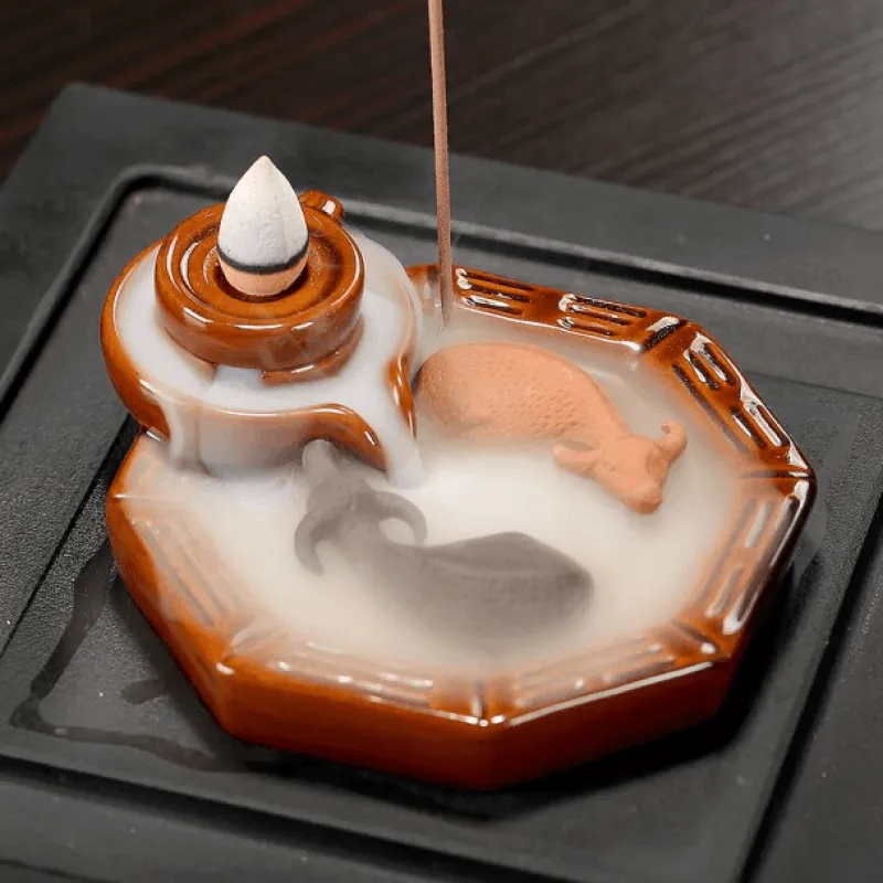 Decor Gesundheits- Und Entspannungstools-Räucherstäbchenhalter aus Keramik – Kreativer Aromatherapie-Brenner