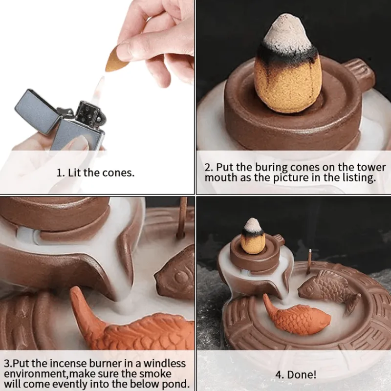 Decor Gesundheits- Und Entspannungstools-Räucherstäbchenhalter aus Keramik – Kreativer Aromatherapie-Brenner