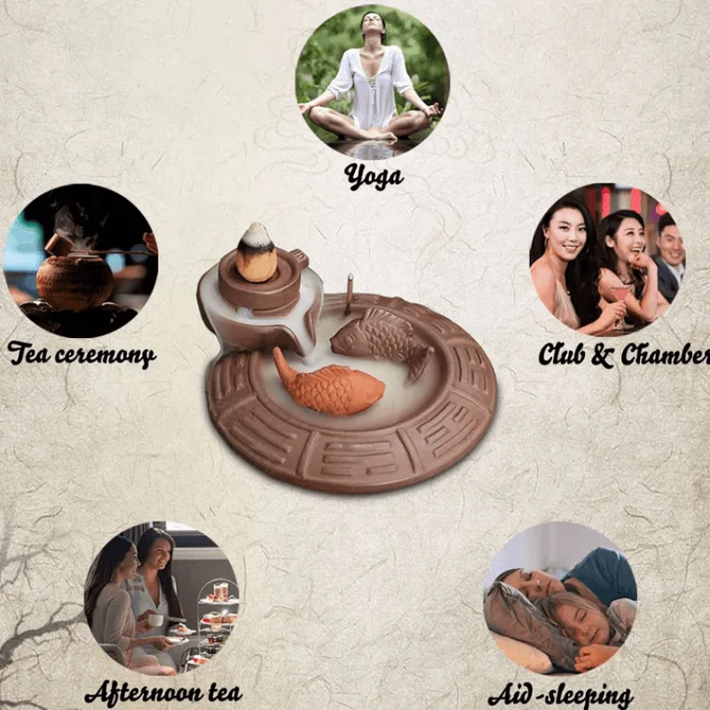 Decor Gesundheits- Und Entspannungstools-Räucherstäbchenhalter aus Keramik – Kreativer Aromatherapie-Brenner