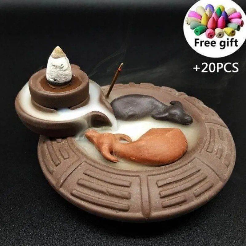 Decor Gesundheits- Und Entspannungstools-Räucherstäbchenhalter aus Keramik – Kreativer Aromatherapie-Brenner