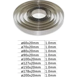Tom Küche & Esszimmer-Runde Kuchenform aus Edelstahl – Backwerkzeug