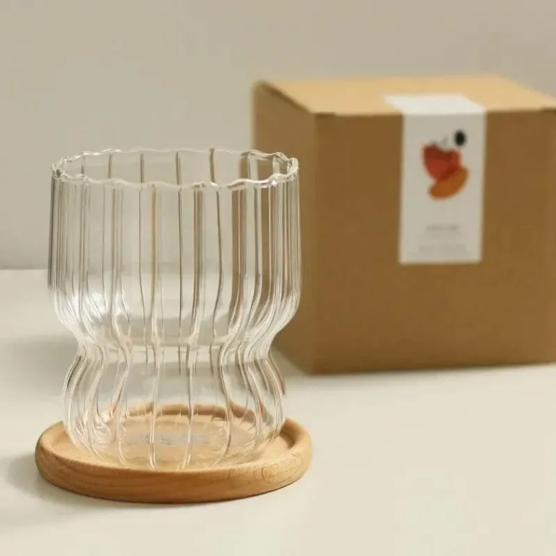 Plates u0026 More Küche & Esszimmer-Runde Teetasse aus Glas mit Fliege – Stilvoller Zitronenwasserbecher