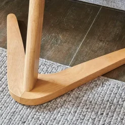 Cozy Living Möbel-Runder Beistelltisch aus Holz – Elegantes Sofa-Dekor