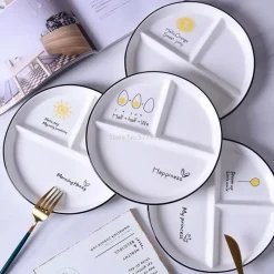 Elegance at the Table Küche & Esszimmer-Runder Gitterteller – perfekt für Solo-Mahlzeiten und Familienfrühstücke